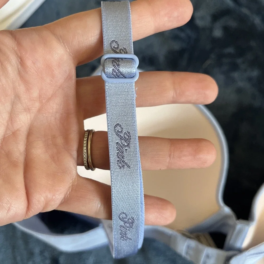 Victorias Secret Pink Wear Everywhere T Shirt Lightly Lined 36D Bra Light Blue - Picture 4 of 7